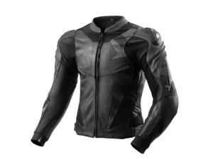 Inferno sportliche Motorradjacke Lederjacke, 48, black