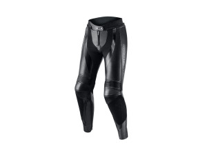 Rebel Lady Pants sportliche Damen Motorradhose Lederhose, 34, schwarz
