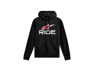 Kapuzenpullover Alpinestars Ride V3 black white red, XL