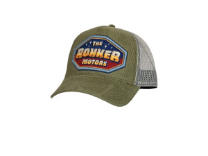 Stars Cord Trucker Snapback Cap Schirmmütze Green Fog