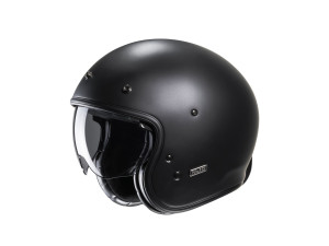 V31 Solid Open Face Helm Jethelm Motorradhelm, XS, matt schwarz