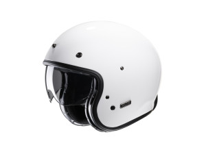 V31 Solid White Open Face Helm Jethelm Motorradhelm, S