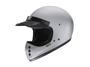 Motorradhelm HJC V60 Solid Nardo Grey Offroad Helm grau, M