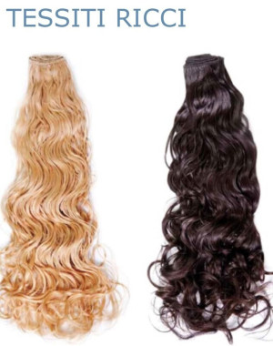 EUROSOCAP Capta/rcapelli Tessiti Veri Ricci  50/55 Cm  (100gr)