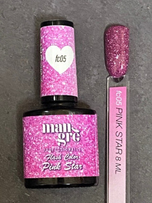 MANGRE' Smalto Semipermanente   Pink Star Fc05 8ml