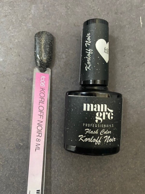 MANGRE' Smalto Semipermanente   Korloff Noir  Fc06  8ml