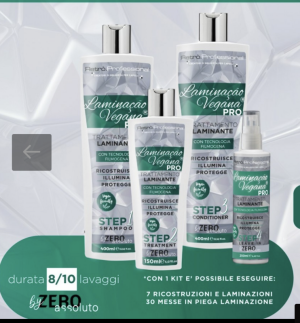RETRO' Kit Laminacao Vegana Pro  400+150+400+250 Piu' Step 4 Spray Leave In 250 Ml