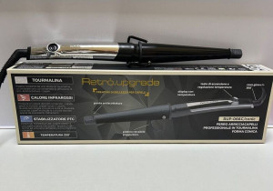 RETRO' Ferro Arricciacapelli .Upgrade Conico 16-32mm Rup-066c/conic  Omaggio Finissage Volume Oil Biofort 250 Ml