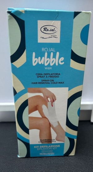 ROIAL Kit Cera Depilatoria Spray A Freddo Bubble Wax Burro Di Karite'