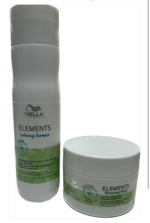 WELLA Shampoo  Elements 250 Ml E Maschera Rigenerante Elements 150 Ml