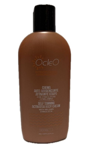 OCLEO' Crema Auto Abbronzante Attivante Corpo Con Stimolatore Di Melanina  250 Ml
