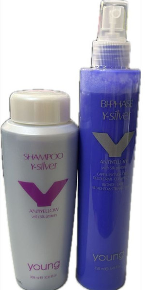 EDELSTEIN Kit Antigiallo Young Con Shampoo300 Ml E Mousse 250 Ml Young Y-Silver