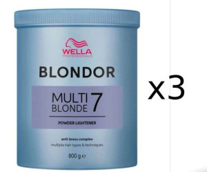 WELLA Decolorante  Blondor 800 Gr X 3 Pz