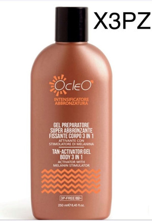 OCLEO' Gel Preparatore Super Abbronz.3in 1  X3pezzi