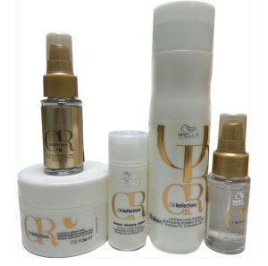WELLA Shampoo  Oil Reflecttions 250 Ml  Piu' Maschera 150 Ml  Piu' Semi Di Lino Light E Intense 30 Ml
