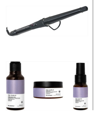 ELGON Ferro Arricciacapelli Conico 16-32 Mm Retro'Upgrade Rup066c/conic Piu' Kit Hidra Curly Routine   Da 50 Ml Shampoo Mask E Hidra Spray