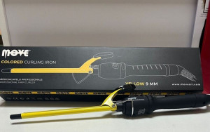 MOVE Ferro Arricciacapelli  Curling Iron 9mm Yellow  Omaggio Finissage Volume Oil Biofort 250 Ml