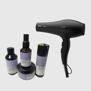 ELGON Kit Yes Curls  Con Shampoo 250ml,Nutry Mask  250 Ml,Hidra Spray 150 Ml ,Memory Cream 150 Ml Piu' Phon Move Air 9000 Black 2100 Watt