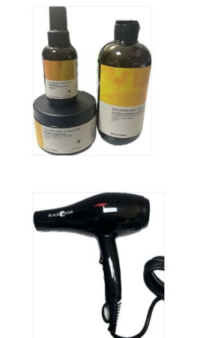 ELGON Shampoo Sun  500  Ml Maschera 300 Ml E Olio 100 Ml Piu' Phon Black Star Piuma 3.0  1700 Watt