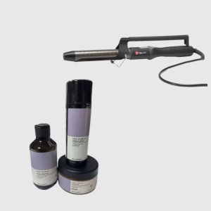 UP GRADE Ferro Upgrade Titanium Pro 32 Mm Ug07e In Omaggio Kit Yes Curl Elgon Shampoo 250 Ml Maschera 250 Ml Memory Cream Crema X Ricci No Rinse 150