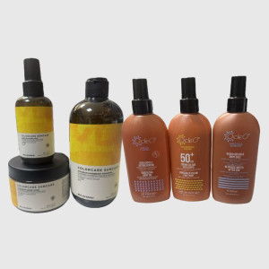 OCLEO' Kit Mare Elgon Sun Con Shampoo Maschera E Wave Lock Control + Olio Capelli Ocleospray ' Protezione 50+ E Acqua Bifasica Doposole