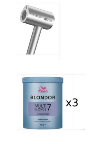 RETRO' Phon  Crystal Excelsa Collagene1800 Watt  + 3 Pz Blondor Wella 800gr