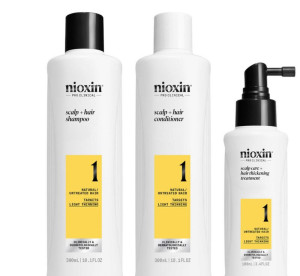 WELLA Nioxin Kit System 1 3x300 Mlper Capelli Naturali Con Assottigliamento Lieve