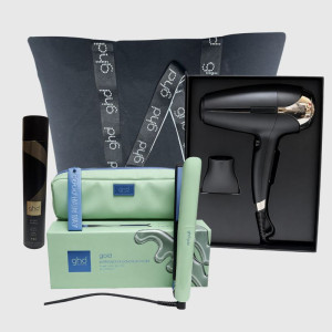 GHD Kit  Piastra  Gold Gold Jelly +' Phon  Helios Nero 2200 Watt +  Borsa In Tela + Lacca