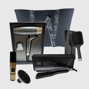 GHD Super Kit  Phon  Speed 2100 Watt Con Diffusore+ Piastra  Chronos Max + Spazzola +termoprotettore +borsa In Tela