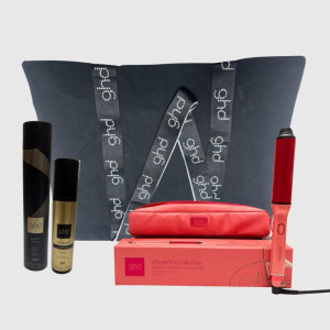 GHD Kit  Ferro   Chronos Curve Max Wand 38 Mm Jelly Con Pochette  In Omaggio Termoprotettore  + Lacca  400 Ml + Borsa
