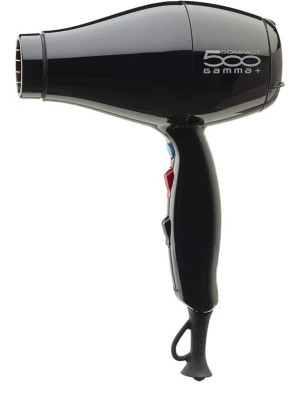 GAMMAPIU' Phon Gamma+ 500 Compact 2000 Watt Light Nero In Omaggio Spray 10 In 1 Koster Hair Vive 180 Ml