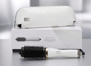 GHD Spazzola  Duet Blow Dry  Bianca 2 In 1 Asciugacapelli Con Pochette E Pettinino