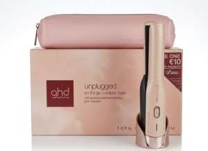 GHD Piastra  Unplugged Rosa Limited Edition Con Pochette