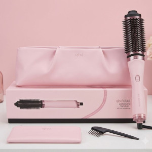 GHD Nuova Spazzola Asciugacapelli  Duet Blow Dry 2 In 1 Dusted Pink Con Pochette