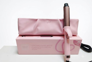 Ferro Ghd Chronos Curve Grand 32 Mm Dusted Pink Con Pochette E Guanto Termico