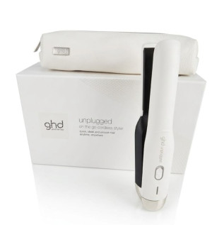 ghd Piastra  Unplugged Bianca Con Pochette