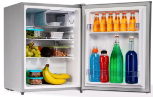 PremierTech® PremierTech PT-F60S Mini Frigo Silver 58 Litri Frigorifero Hotel Ufficio Casa 39dB Classe energetica E