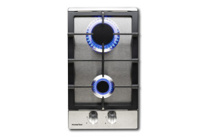 PremierTech® PremierTech PC2G30 Piano cottura a gas 2 fuochi 30cm Inox