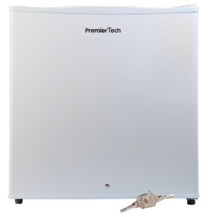 PremierTech® Mini Freezer Congelatore verticale con chiave serratura, 31 litri, -24 gradi, 4 Stelle ****, Classe E, 47 x 45 x 51cm, 39dB PremierTech