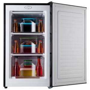 PremierTech® PremierTech Congelatore Verticale Freezer Nero 64 litri -24° Classe E 4**** Stelle 3 Cassetti PT64FRB