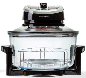PremierTech® PremierTech PT-FA12B Forno Alogeno ad Aria Ventilato 17 litri 1400 watt cuoce senza olio Nero