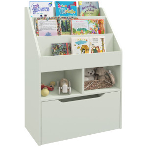 Altro Piccola Libreria Per Bambini Con Ripiani E Cassetto In Mdf, 60x29.9x90cm, Verde