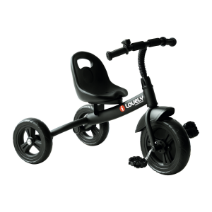 Altro Triciclo Per Bambini Con Campanello, Parafango E Ruota Speciale, 79x50.5x58 Cm, Nero