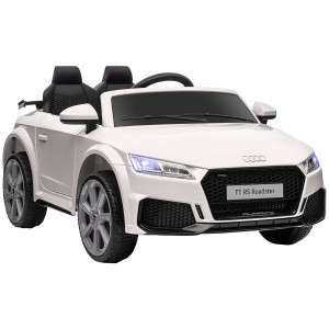 Altro Macchina Elettrica Per Bambini 3-5 Anni Audi Tt Con Telecomando, Portiere Apribili E Fari Led, Bianco