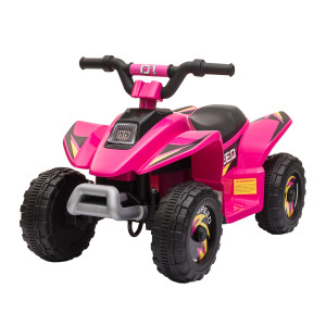 Altro Quad Per Bambini Elettrico Con Batteria Ricaricabile 6v, E Velocità 2.8-4.6km/h, 72x40x45.5 Cm, Rosa