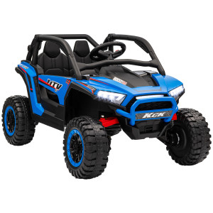 Altro Macchina Elettrica Per Bambini 3-8 Anni 24v Con Guida Manuale E Telecomando, Velocità 5-7km/h, Blu