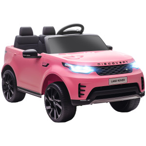 Altro Macchina Elettrica Per Bambini Licenza Land Rover Con Fari Led, Clacson E Telecomando, 105x68.5x58 Cm, Rosa