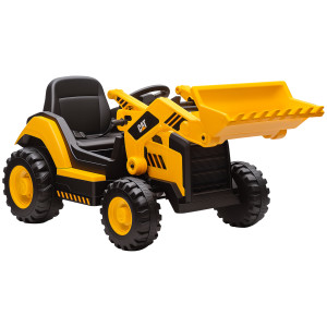 Altro Ruspa Elettrica Per Bambini 3-6 Anni Marchio Ufficiale Caterpillar 12v Con Telecomando, Giallo