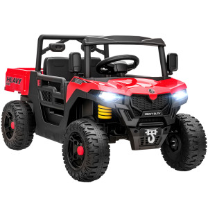 Altro Macchina Elettrica Bambini 12v Con Telecomando, Sospensioni, Bagagliaio E Musica, Età 3-8 Anni, Rosso
