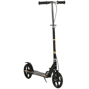 Altro Monopattino Per Bambini 7-14 Anni Con Manubrio Regolabile Su 3 Altezze, 86x35x93/98/103 Cm, Nero